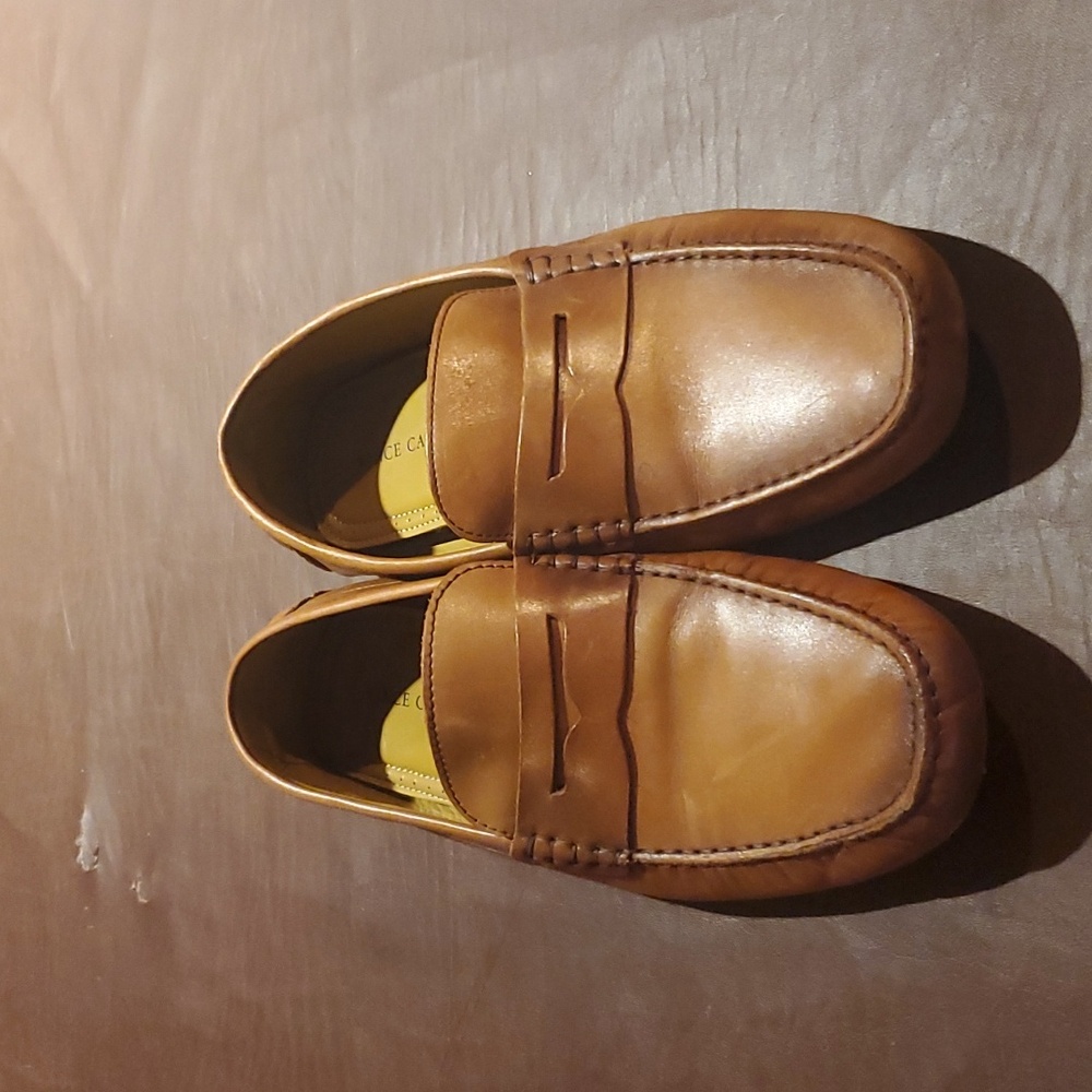 Vince Camuto Dark Tan Mens Loafers